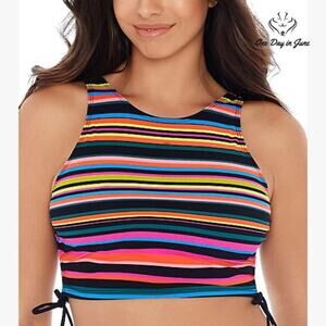 Skinny Dippers Dubbly Bubbly Bikini Top Size L